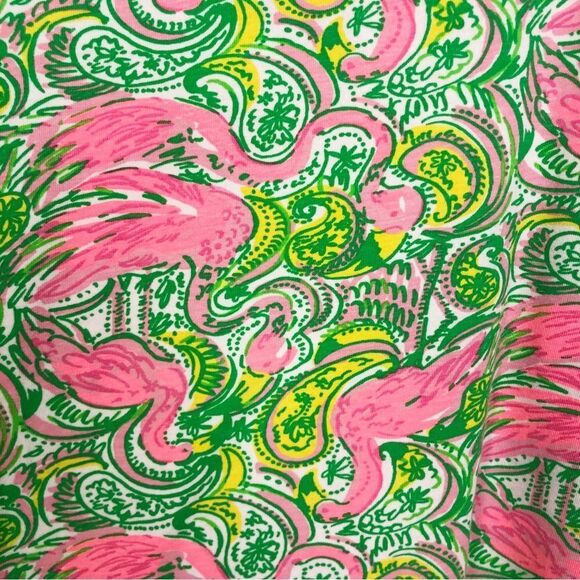 LILLY PULITZER | Tabbie Flamingo Resort Hot Wings Print Tank Top Women’s Size XS - Picture 9 of 11